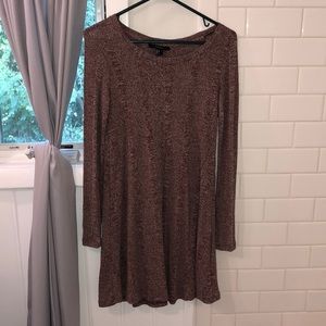 Forever 21 Rose Long-Sleeve Dress
